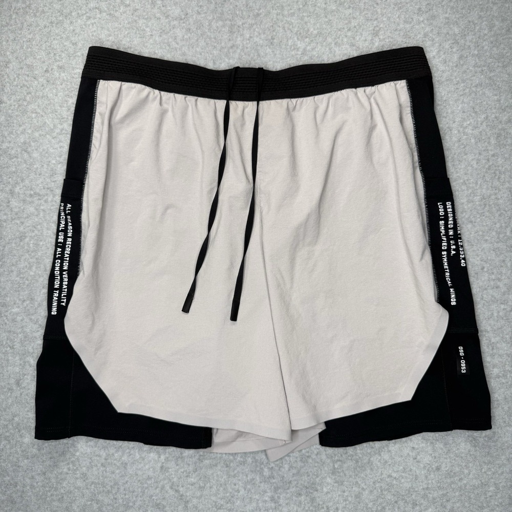 ASRV Aerotex Hybrid Liner Shorts 5" Men's Medium Grey DSG-0953 Performance Gym
